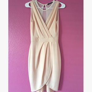 Tulip Dress with Partial Mesh